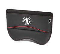 ALJLA Leather Car Seat Gap Organiser for MG 5 2020-2025, Anti-Drop Storage Box for Coins, Phone, Keys, Front & Back Seat Console Pocket -Easy to Install,normal-A-black