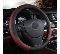 ALJLA Steering Wheel Cover for Citroën C4 Cactus 2014-2018 C4C, Anti-Slip Breathable Microfiber Leather, Comfortable Ergonomic Grip, All Weather Durable Auto Interior Accessories,D-Burgundy