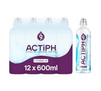 Alkaline Ionised Spring Water pH9+ (12x 600ml) Purified with Electrolytes Clean and Smooth Taste ACTIPH Water