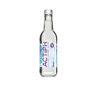 Alkaline Ionised Spring Water pH9+ (24x 330ml) Purified with Electrolytes Clean and Smooth Taste ACTIPH Water Glass Collection