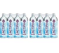 Alkaline Ionised Spring Water pH9+ Purified with Electrolytes Clean and Smooth Taste ACTIPH Water (1L x12) (Pack of 2)