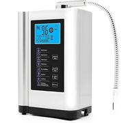 Alkaline Water Ionizer Machine, 5 Titanium Plates, Up to -500mV ORP, 8,000L Filter, 7 Water Settings, Water Machine PH 4-10.5 for Alkaline & Acidic Water, Auto-Cleaning, Intelligent Voice White