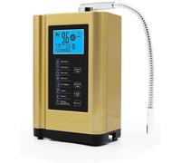 Alkaline Water Ionizer,Water Purifier Machine, Ph 3.5-10.5 Acid Alkaline Water Maker Machine, Up To -500mv Orp (Gold)
