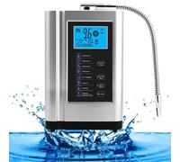 Alkaline Water Machine,Home Water Purifier, Alkaline Water Filter, pH 3.5-10.5 Water Ionizer with 7 Water Settings, 8000 Liters,Auto-Cleaning,Intelligent Voice,Silver