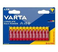 Alkalines Brand VARTA Model VARTA LONGLIFE Max Power AAA X8+4 Free