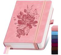 ALKALO Blank Journal Notebook 365 Pages, A5 Leather Sketch Book for Drawing Women & Men, Hardcover Notebook with 100GSM Thick Paper, Sketchbook for Travel, Work, School, Note Taking