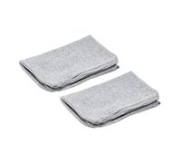 Alkamto 2 Pieces Pillowcases for Travel Pillow - Premium 15.7 x 9.8 Twin Pack Cover - Double Jersey Cotton - Set of 2 Zippered Covers (Gray)