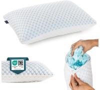 Alkamto Adjustable Gel Pillow-73x48cm Cooling Memory Foam Pillow with Double-
