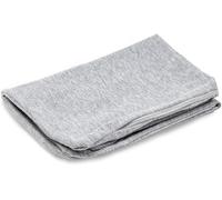 Alkamto Neck Travel Pillow Case 35 x 30 x 10/8 cm Premium Grey Cotton Cover for Memory Foam Pillows, Soft Travel Pillowcase, Washable Pillow Protector for Airplane, Car, Office, Luxury Comfort