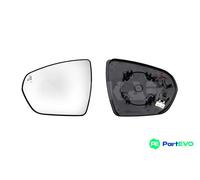 ALKAR LEFT EXTERIOR MIRROR MIRROR GLASS 6427882 FOR PEUGEOT