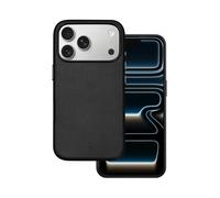 Alkaya High-quality leather case for iPhone 17 Pro, compatible with MagSafe, bla
