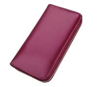 Alkenred Women Wallets Leather Credit Card Holder For Women Pocket Organizer Purse RFID Multi Carrier Big Lots Card Case, purple