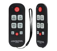 Alkia Big Button Universal Remote Control A-TV10, Initial Setting for LG, Vizio, Sharp, Panasonic, Philips, RCA - Put Battery to Work, No Program Needed