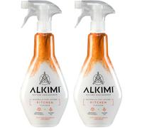 ALKIMI Kitchen Cleaning Spray, Pack of 2 - Powerful Cleaning, No Harsh Chemicals, with Natural Grapefruit Seed Extract & Tea Tree Oil