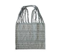 ALKIMIA INC Handmade Mexican Tote Bag - 100% Cotton Woven Shoulder Bag with Zipper Closure & Inner Pocket, Purse (14" x 14"), Blue