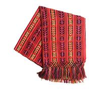 ALKIMIA INC Mexican Handmade Colorful Rebozo Shawl - Orange -