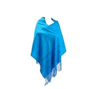 Alkimia Inc Mexican Handmade Fiesta Rebozo Shawl XLarge, Cyan, Large