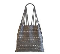 ALKIMIA INC Mexican Handwoven Tote Bag Chiapas, Grey