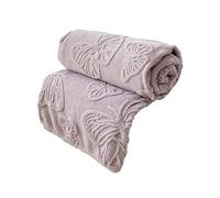 ALkjuozpidi Fleece Throw Bubble Blanket Soft Fluffy Warm Flannel Blanket Cute 3D Butterfly Jacquard Bath Towel Outdoor Lightweight Cosy Quilt for Bedroom Bathroom Office Break 100 x 150 cm