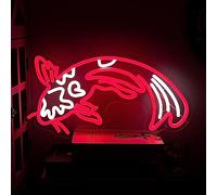 Alkkign Koi Fish Neon Sign Koi Carp Neon Lights Japanese Fish Led Neon Red White Lucky Fish Neon Signs for Wall Decor 17”x9.5”with USB/Switch for Bar, Restaurant, Office, Living Room