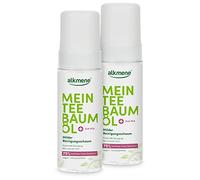 alkmene My Tea Tree Oil Cleansing Foam Face 2 x 150 ml Pimple Reduction 75% Confirmed - Natural Tea Tree Oil, Vegan & Climate Neutral - Facial Cleansing Foam for Blemished Skin - Wash Foam