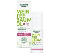 alkmene My Tea Tree Oil Face Cream 50 ml Pimple Reduction 91% Confirmed - Natural Pure Tea Tree Oil, Vegan & Climate Neutral - 24h Moisturiser for Blemished Skin - Tea Tree Oil Cream for Pimples