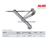 ALKO Standard Corner Steady 800kg Long Caravan Jack Leg 205817