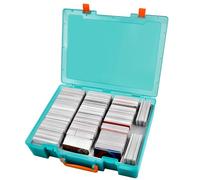 ALKOO 2200+ Card Case Holder for C.A.H/for MTG Deck Box Organizer Storage Compatible with Cards Against Humanity/for Magic The Gathering/for Yugioh/for Dominion/for Kids Against Maturity (Cyan)