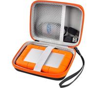 ALKOO Case Compatible with LaCie Rugged Mini 1TB/ 2TB/ 4TB/ 5TB External Hard Drive Portable HDD, Storage Holder for Hard Drives for Mac and PC Computer & USB 3.0 2.0 Cable SD Cards (Box Only)