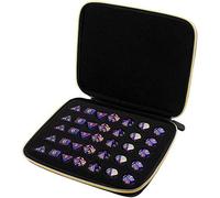 ALKOO Dice Box Case Tray Compatible with DND Dice, Roleplaying Game as Dungeons and Dragons, Display Holder Your Favorite 7 Piece Set or Store Up to 35 Dices - Black