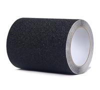 Alkrogiha 15cm Non Slip Strips Black, Anti Slip Tape, Treads Safety Non Skid Adhesive Strips for Ladder, Step Stool and Stair and Help Pet Nail Self Adhesive Replacement