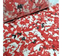 Alkrogiha Epoxy Flakes for Flooring, 450G Decorative Color Chips for Concrete, Epoxy Resin and Countertops, Durable - Black, White, Red