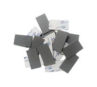 Alksubbm 10pcs Silicone Mat Rectangle Feet Pad Anti Slip Shock Absorption Foot for Controller Keyboard Laptop Furniture Rectangle Feet Thick Anti Slip Adhesive Silicone Mat for Game Controller