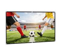 Alksubbm 16: 9 Foldable Projector Screen 84 100 120inch High Densities Polyester Fabric for Enhances Images Foldable Slide Screen Easy Arrange