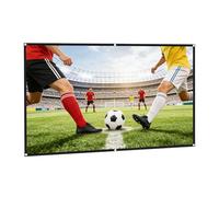 Alksubbm 16: 9 Foldable Projector Screen 84 100 120inch High Densities Polyester Fabric for Enhances Images Foldable Slide Screen Easy Arrange