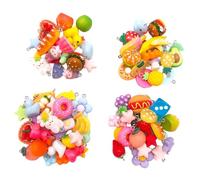 Alksubbm 20pcs Colorful Resin Pendants for Necklace Jewelry Making Components Creative Beading Materials Decorative Resin Pieces