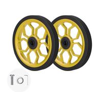 Alksubbm Bike Easy with Aluminum Alloy Construction, Gold | Grooved Outer Surfaces, Aluminum Alloy Construction, Paired Wheel Set, or Transporting a Bike After Folding