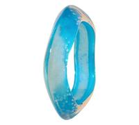 Alksubbm Bright Oversized Resin Bangle with Distinctive Irregular Shape for Fashionable Women Jewelry Accessory Irregular Large Bright
