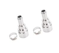 Alksubbm Clamp Included Heater Line Connector Stainless Steel Step Coupler | Coolant Hose Reducer for 3 / 4 to 5 / 8 Inch Garage Repair Work Engine Bay