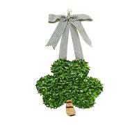 Alksubbm Faux Metal Frame Wreath Ideal for St Patrick ' s Day Decor in Parties or Classrooms Hangable Irish Themed Wreath Suitable for Window Fireplaces Stair or Wall Embellishment in Holiday Joys