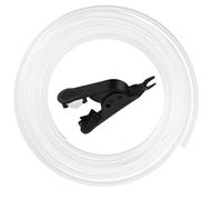 Alksubbm Flexible PTFE Tube 10m High Temperature Resistance Low Frictions for Lab P1P / P1S Printer Extruders High Temp PTFE Hose for Labs