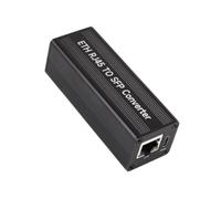 Alksubbm Gigabit SFP RJ45 Media Converter Module, With PoE | 10/100/1000Mbps Fiber Ethernet Adapter, Type-C Powered Aluminum Housing