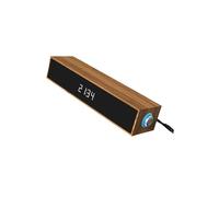 Alksubbm Oaken Communication Lecturer with Constructed in Digital Clock and Strengthened Low for Comfortable Entertainment Radio Comfortable Structure