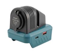 Alksubbm Portable Energy Dock for BL1860 18V Tool Battery Platforms, Blue | 10A Output Socket, USB-a Type-C Device Charging, Compact Panel Layout During Outdoor Trips