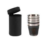 Alksubbm Portable Portable Nonrust Steel Shot Glasses Easy to Carry for Camping Travel and Adventure Activity Vodka Glasses