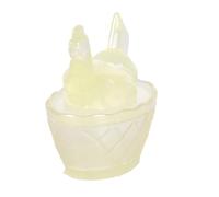 Alksubbm Resin Candy Box Hen on Nest Jars with Lid Candys Dish Covered Tabletop Decorations Dessert Plate for Home Decors Jars with Lid Decorative