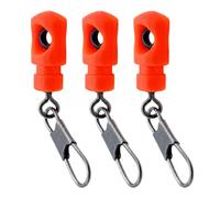 Alksubbm Rig-Preserving Fishing Connectors for Removable Float | Connector with Eyes, External Add-on Structure, Float Setup Changes Without Taking Apart the Existing Rig