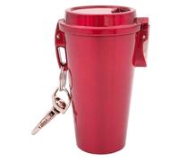 Alksubbm Sealed Pocket Ashtray with Keychain Metal for Camping Prevents Spillage and Odors in Public Place Hiking