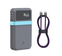 Alksubbm Shockproof Silicone Cover and 1.2M Two Type C Cable for 15 AIR Fast Speed 240W Fast Charging Easy Storage Type C Cable