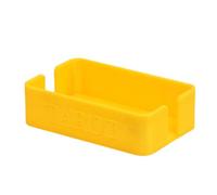 Alksubbm Tarot Card Storage Holder, Yellow | Open Top Molded Deck Organizer with Lowered Front Access for Tabletop Play and Home Sorting